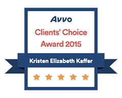 Avvo | Clients' Choice Award | 2015 | Kristen Elizabeth Kaffer